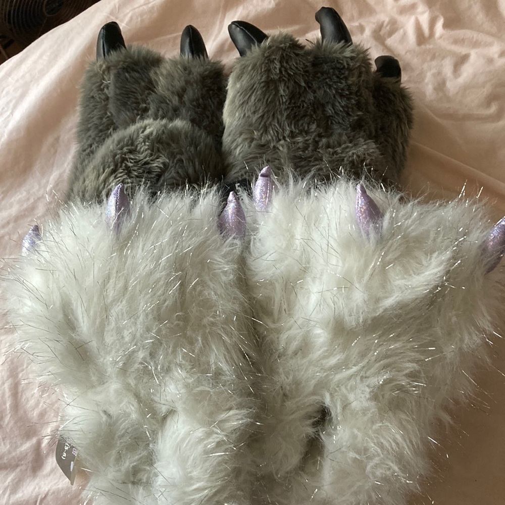 NWT Two Pairs of Monster Slippers